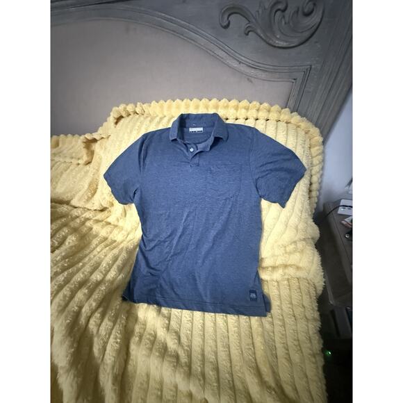 Men’s PGA Tour Golf Shirt Polo Blue Striped Short Sleeve Size Small - Picture 1 of 5